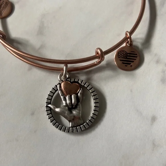Alex and Ani Love Sign Language bracelet